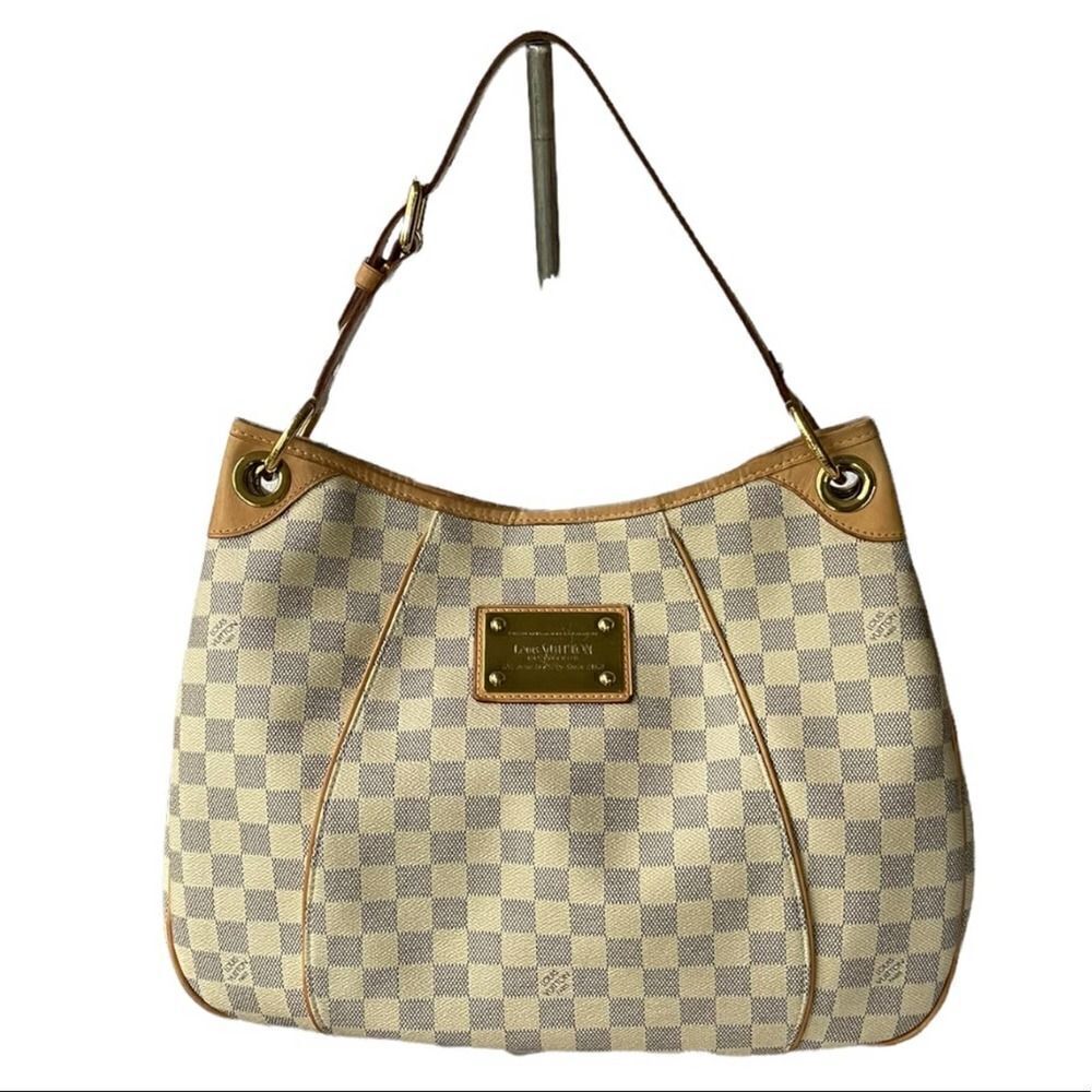 Louis Vuitton Galliera PM Monogram Canvas Handbag Shoulder Bag Damier Azur - Picture 15 of 15